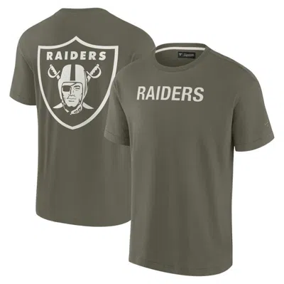 Fanatics Signature Unisex  Olive Las Vegas Raiders Elements Super Soft Short Sleeve T-shirt