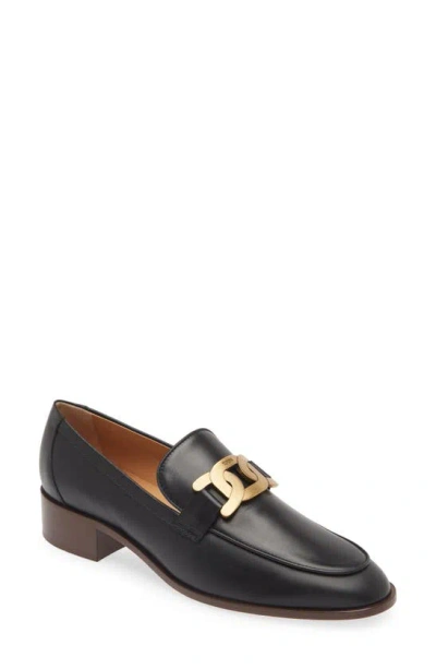 Tod's Chain Detail Loafer In Black