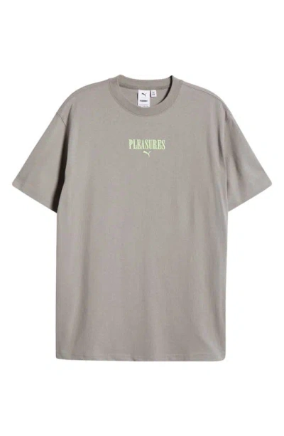 Puma X Pleasures Men's Graphic T-shirt In Grey