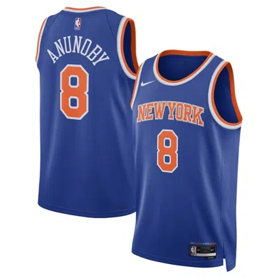 Nike Unisex  Og Anunoby Blue New York Knicks Swingman Jersey