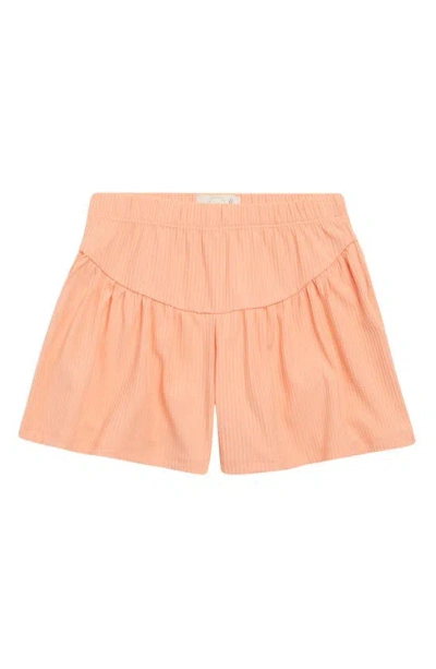 Peek Aren't You Curious Kids' Flared Shorts In Pale Orange