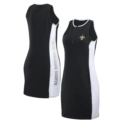 Wear By Erin Andrews Black New Orleans Saints Bodyframing Tank Dress