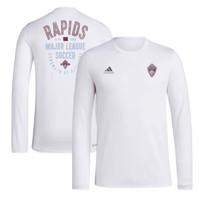Adidas Originals Adidas White Colorado Rapids Local Stoic Long Sleeve T-shirt