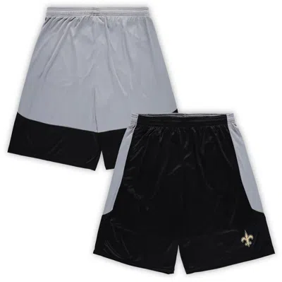 Fanatics Branded Black New Orleans Saints Big & Tall Team Logo Shorts
