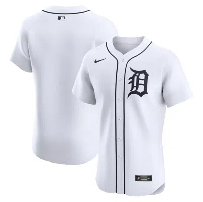 Nike Detroit Tigers  Men's Dri-fit Adv Mlb Elite Jersey In White