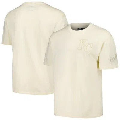 Pro Standard Cream Kansas City Royals Neutral Cj Dropped Shoulders T-shirt