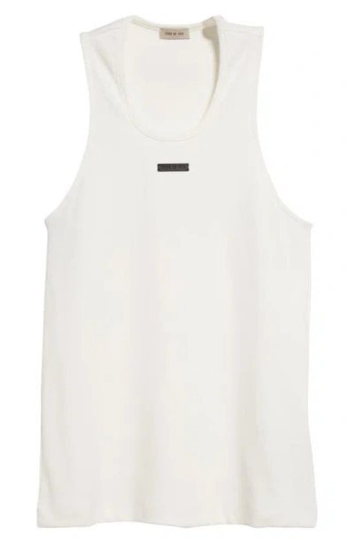 Fear Of God Rib Stretch Cotton Tank Top In White