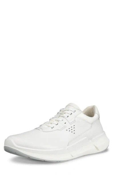 Ecco Biom Leather Sneakers In White