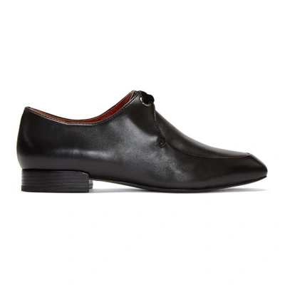 3.1 Phillip Lim / フィリップ リム Lace Up Shoes With Sqaure Cap Toe In Black