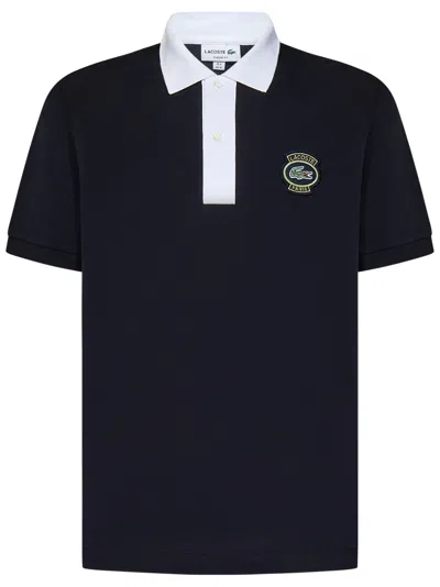 Lacoste Mens Badge Original L.12.12 Polo Shirt In Blu