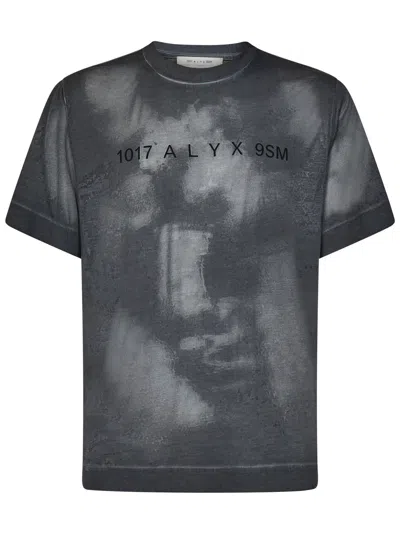 Alyx Graphic-print Cotton-blend T-shirt In Black