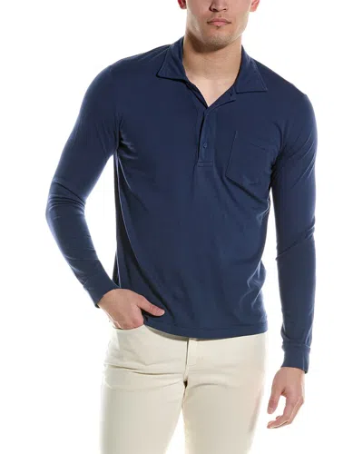 Save Khaki United Jersey Polo Shirt In Blue