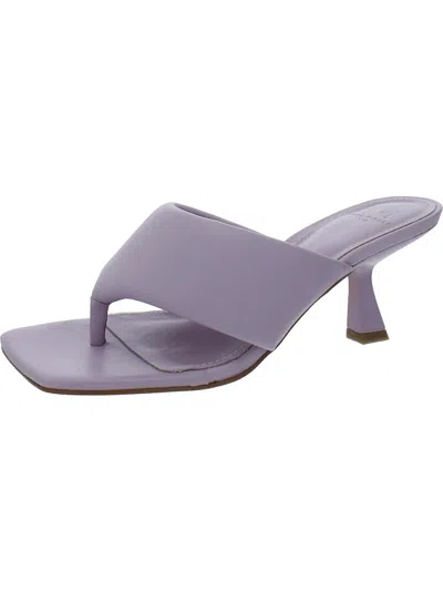 Marc Fisher Ltd Cici Womens Leather Thong Heels In Purple