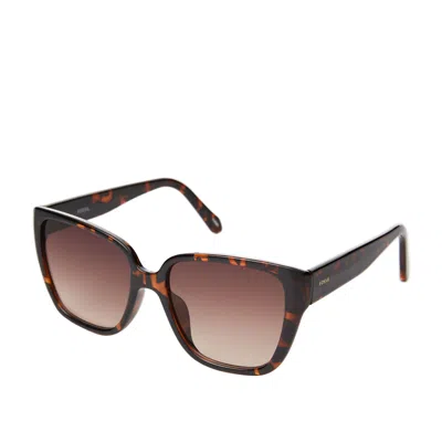 Fossil Women's Square Sunglasses In Brown