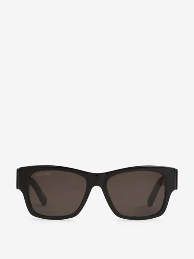 Balenciaga Max Square Rectangular Sunglasses In Logo Engraved On The Mirror