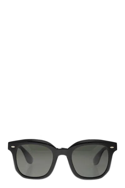 Brunello Cucinelli Nino Acetate Sunglasses With Polarised Lenses In Black