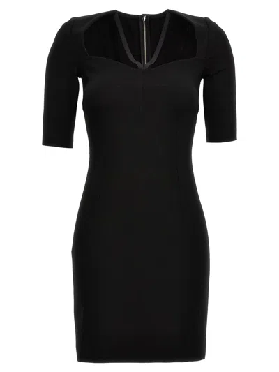Dolce & Gabbana Jersey Short Dress In Black