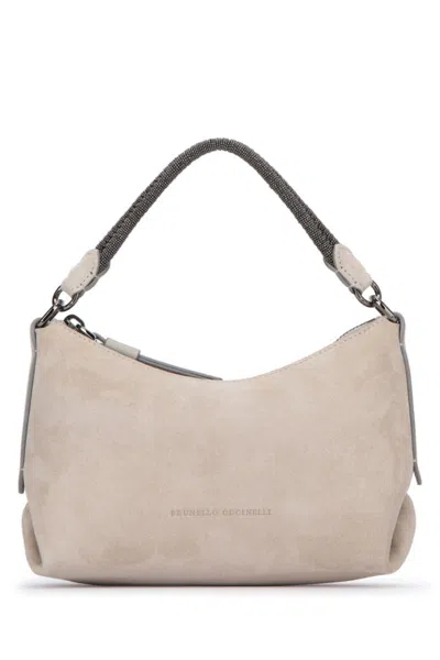 Brunello Cucinelli Shoulder Bags In Quarzo