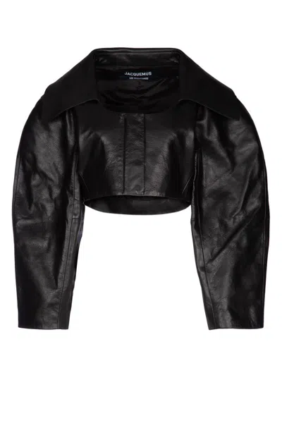 Jacquemus Jackets And Vests In Black