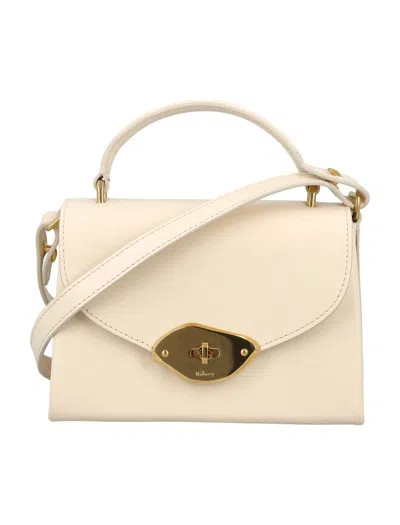 Mulberry Small Lana Top Handle In Eggshell