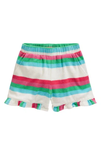 Mini Boden Kids' Stripe Terry Cloth Shorts In Multistripe