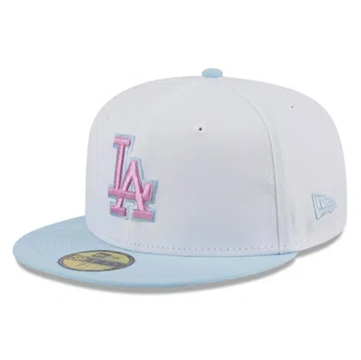 New Era Light Blue Los Angeles Dodgers Spring Color Basic Two-tone 59fifty Fitted Hat