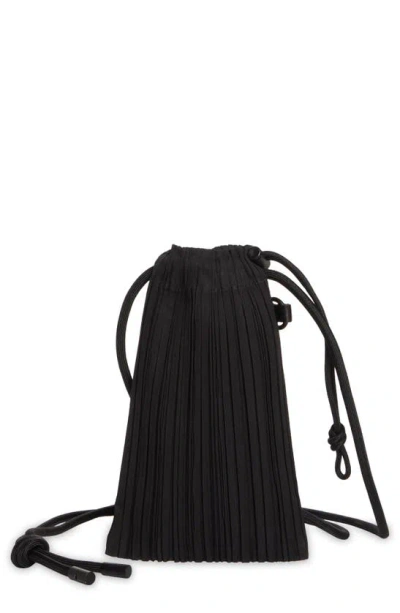 Issey Miyake Mini Pleated Pouch Crossbody Bag In Black