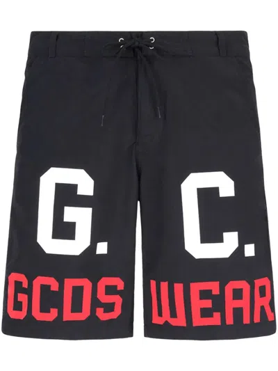 Gcds Long Swimming Shorts Gc In Black