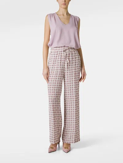 Seventy Trousers Lilac In Metallic