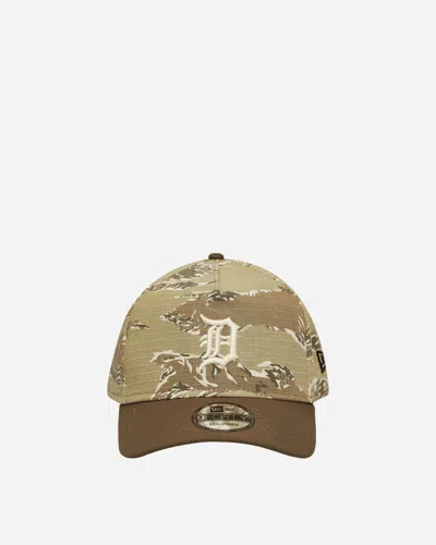New Era Detroit Tigers 9forty A-frame Adjustable Cap Two-tone Tiger Camo In Green