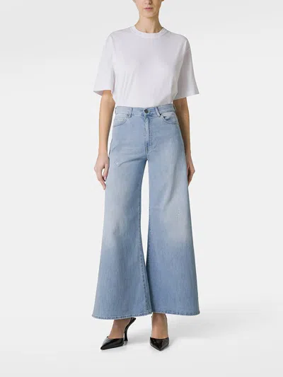 Cigala's Wide Leg Jeans In Blue