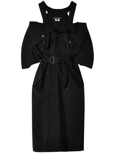 Junya Watanabe Trench Midi Dress In Black