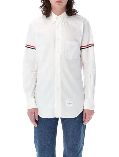 Thom Browne Classic Long Sleeve Button Down Point Co In White