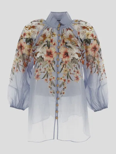 Zimmermann Shirts In Bluepalm