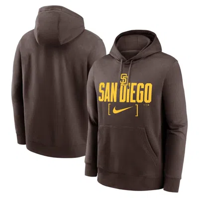 Nike Brown San Diego Padres Club Slack Pullover Hoodie