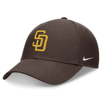 Nike Brown San Diego Padres Evergreen Club Performance Adjustable Hat In Dkcnd,dkcn
