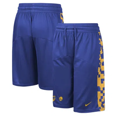 Nike Kids' Youth  Royal Golden State Warriors Courtside Starting Five Team Shorts