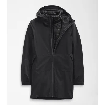 The North Face Thermoball Eco Nf0a5gbnjk3 Women's Triclimate Parka Jacket Ncl364 In Black