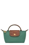 Longchamp Le Pliage Cosmetics Case In Sage