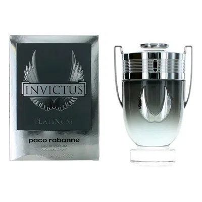Rabanne Paco  Ampacivpl34s 3.4 oz Invictus Platinum Eau De Perfume Spray For Men In White