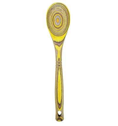 Island Bamboo Pakkawood 12-inch Spoon In Yellow