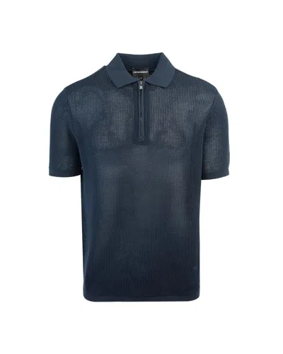 Emporio Armani Polo Shirt In Navy Blue