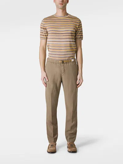 White Sand Trousers In Brown