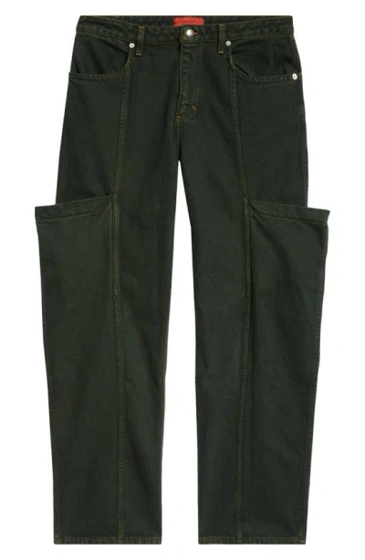 Eckhaus Latta Green Pocket Jeans In Pine
