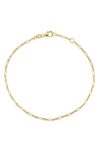 Bony Levy 14k Gold Oval Figaro Chain Bracelet In 14k Yellow Gold