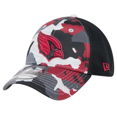 New Era Men's Camo/black Arizona Cardinals Active 39thirty Flex Hat In Camo Black