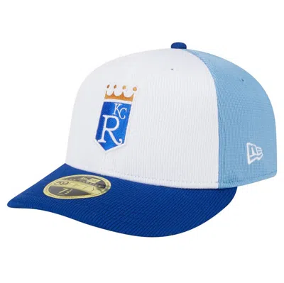 New Era White Kansas City Royals 2024 Batting Practice Low Profile 59fifty Fitted Hat