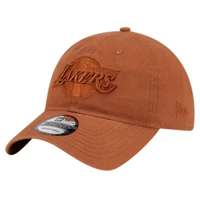 New Era Brown Los Angeles Lakers Colorpack Tonal 9twenty Adjustable Hat
