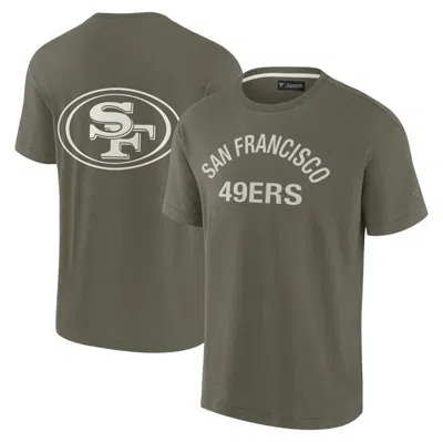 Fanatics Signature Unisex  Olive San Francisco 49ers Elements Super Soft Short Sleeve T-shirt