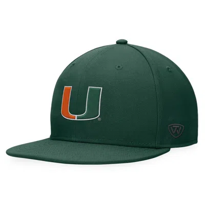 Top Of The World Green Miami University Redhawks Fitted Hat